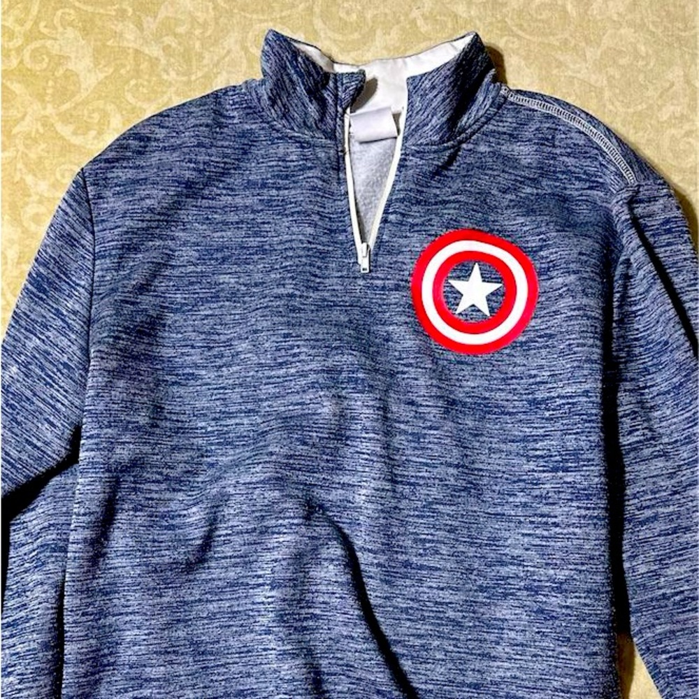 Marvel Blue and Red Crewneck Sweater
